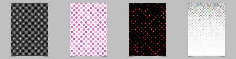 Abstract geometrical brochure background collection vector