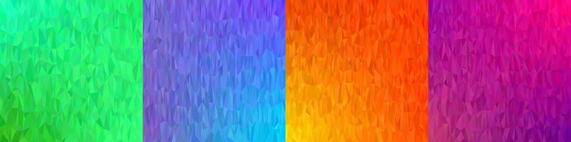 Abstract triangle polygon background collection vector