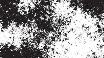 Black Monochrome Grunge Texture on White Background for Background Art vector