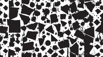 White Background with Monochrome Black Grunge Effect for Overlay Textures vector