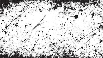 Black Grunge Style Texture on White Background for Creative Overlays vector