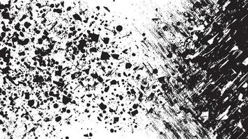 White Background with Monochrome Black Grunge Effect for Overlay Textures vector