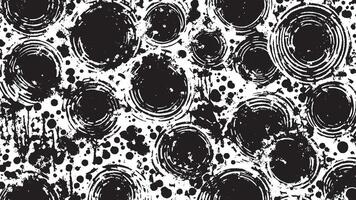 White Background with Monochrome Black Grunge Effect for Overlay Textures vector