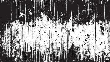 Black Monochrome Grunge Texture on White Background for Background Art vector