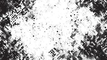 Black Monochrome Grunge Texture on White Background for Background Art vector