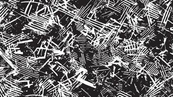 White Background with Monochrome Black Grunge Effect for Overlay Textures vector