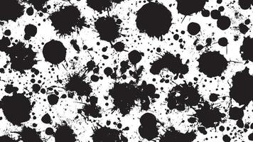 White Background with Monochrome Black Grunge Effect for Overlay Textures vector