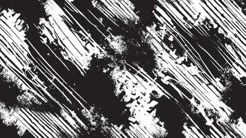 Black Monochrome Grunge Texture on White Background for Background Art vector