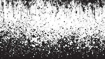 Black Monochrome Grunge Texture on White Background for Background Art vector