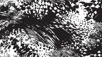 Black Grunge Style Texture on White Background for Creative Overlays vector