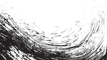 Black Grunge Style Texture on White Background for Creative Overlays vector