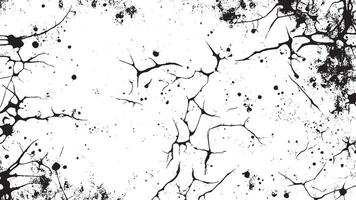 Black Grunge Style Texture on White Background for Creative Overlays vector