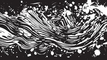 Abstract Black Grunge Texture on White Background for Overlay Designs vector