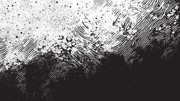 Abstract Black Grunge Texture on White Background for Overlay Designs vector