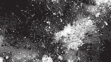 Abstract Black Grunge Texture on White Background for Overlay Designs vector