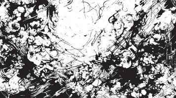 High-Resolution Black Grunge Style Art Overlay Texture for Backgrounds vector