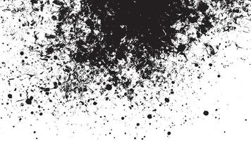 White Background with Monochrome Black Grunge Effect for Overlay Textures vector
