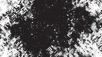 Monochrome Black Grunge Overlay Texture for Background Design vector