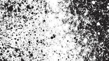White Background with Monochrome Black Grunge Effect for Overlay Textures vector