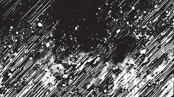 White Background with Monochrome Black Grunge Effect for Overlay Textures vector