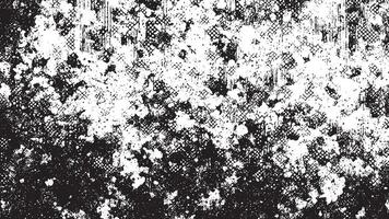 Black Monochrome Grunge Texture on White Background for Background Art vector