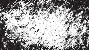 White Background with Monochrome Black Grunge Effect for Overlay Textures vector