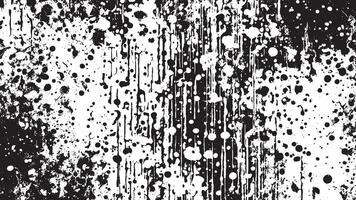 Black Monochrome Grunge Texture on White Background for Background Art vector