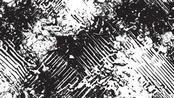 Black Monochrome Grunge Texture on White Background for Background Art vector