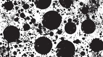 Black Monochrome Grunge Texture on White Background for Background Art vector