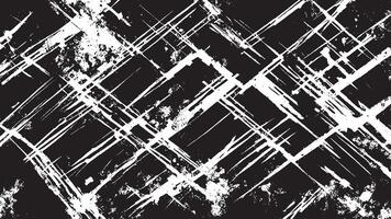 White Background with Monochrome Black Grunge Effect for Overlay Textures vector