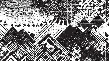 Black and White Grunge Texture for Backgrounds and Overlay vector