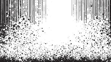 White Background with Monochrome Black Grunge Effect for Overlay Textures vector