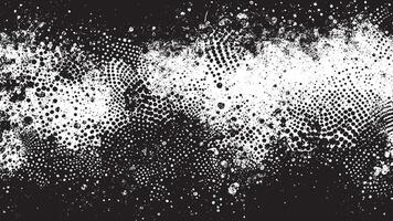 Black and White Grunge Texture for Backgrounds and Overlay vector