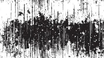 Monochrome Black Grunge Overlay Texture for Background Design vector