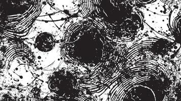 Black Grunge Style Texture on White Background for Creative Overlays vector