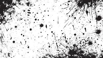 Black Monochrome Grunge Texture on White Background for Background Art vector