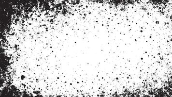 White Background with Monochrome Black Grunge Effect for Overlay Textures vector