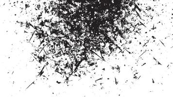 Black Grunge Texture on White Background for Backgrounds and Overlays vector