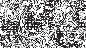 Black Grunge Texture on White Background for Backgrounds and Overlays vector