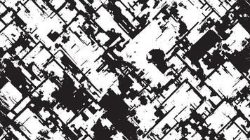 Black Grunge Texture on White Background for Backgrounds and Overlays vector