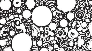 Black Grunge Texture on White Background for Backgrounds and Overlays vector