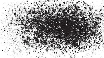 Black Grunge Texture on White Background for Backgrounds and Overlays vector