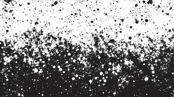 Black Grunge Effect Texture on White Background for Overlays vector