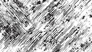 Black Grunge Texture on White Background for Backgrounds and Overlays vector