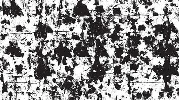 Black Grunge Texture on White Background for Backgrounds and Overlays vector