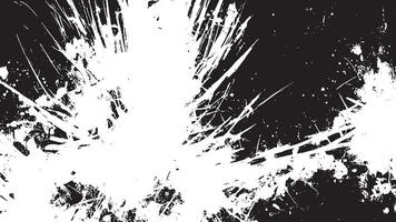 Black Grunge Effect Texture on White Background for Overlays vector