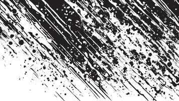 Black Grunge Texture on White Background for Backgrounds and Overlays vector