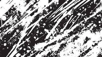 Black Grunge Effect Texture on White Background for Overlays vector