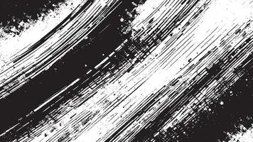 Black Grunge Texture on White Background for Backgrounds and Overlays vector