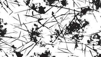 Black Grunge Effect Texture on White Background for Overlays vector